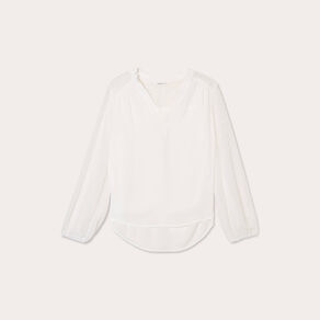 blouse manches plumetis ecru femme Blouse manches plumetis ecru femme