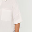Chemise manches 3/4 ecru femme