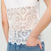 T-shirt sans manches blanc femme