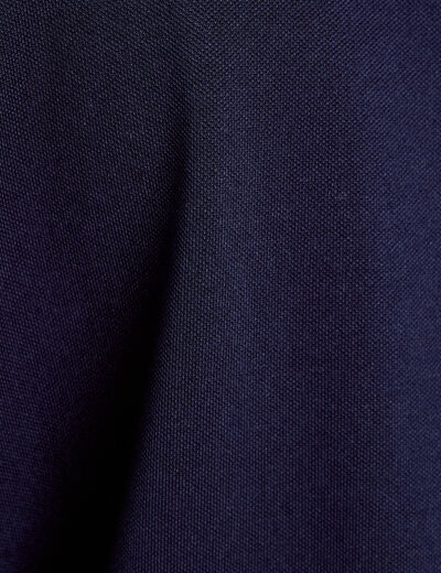 Polo manches courtes bleu marine femme