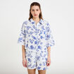Chemise manches 3/4 blanc femme