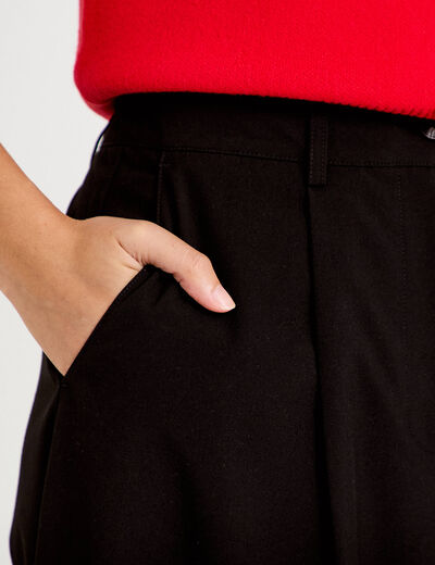 Pantalon bootcut taille standard noir femme