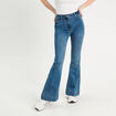 Jeans flare denim stone femme