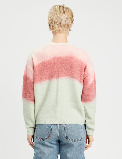 Pull manches longues vert pastel femme
