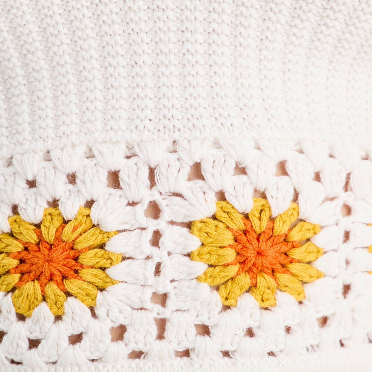 Débardeur tricot ecru femme