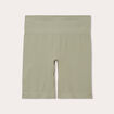 Short cycliste sans couture vert foncé femme