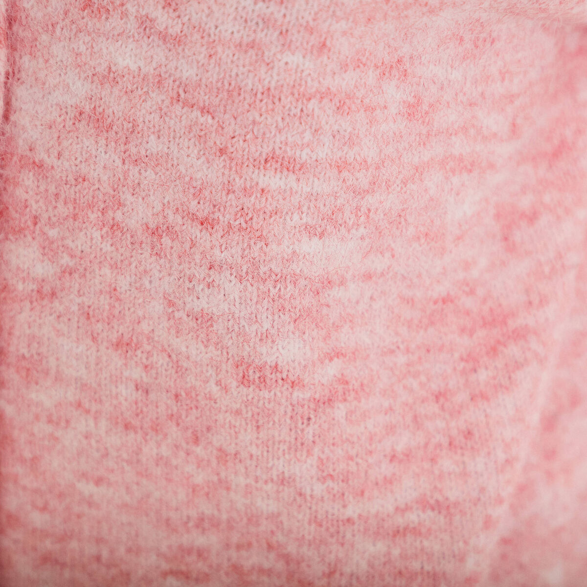 Gilet ample manches longues rose clair femme