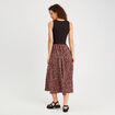 Robe longue effet 2-en1 rouge femme
