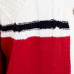 Gilet manches longues rouge femme