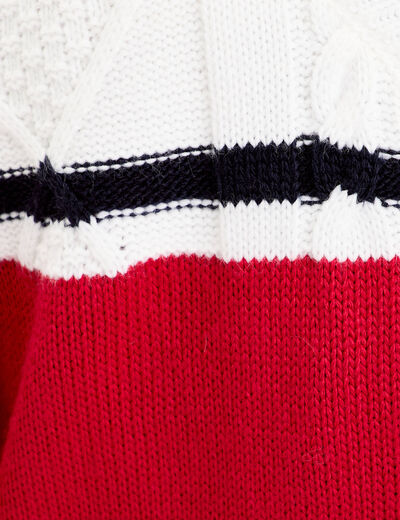 gilet manches longues rouge femme