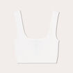 D&eacute;bardeur cropped c&ocirc;tel&eacute; ecru femme