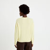 Gilet manches longues jaune clair femme