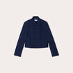Veste cintrée boutons bleu marine femme