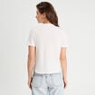 Blouse manches courtes ecru femme