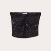 Bustier sequins noir femme