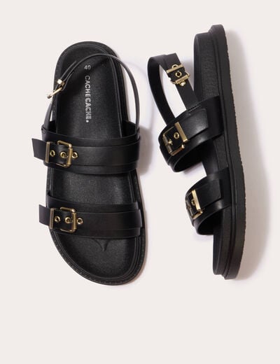 Sandales noir femme