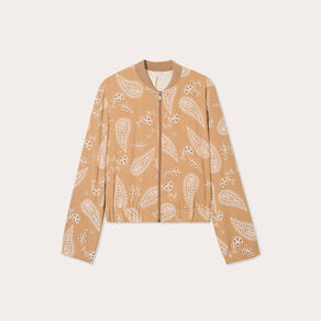 veste col teddy zippee camel femme Veste col teddy zippée camel femme