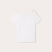 T-shirt manches courtes ecru femme