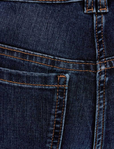 Jean droit regular taille standard denim brut femme