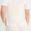 Combinaison pantalon bretelles blanc femme