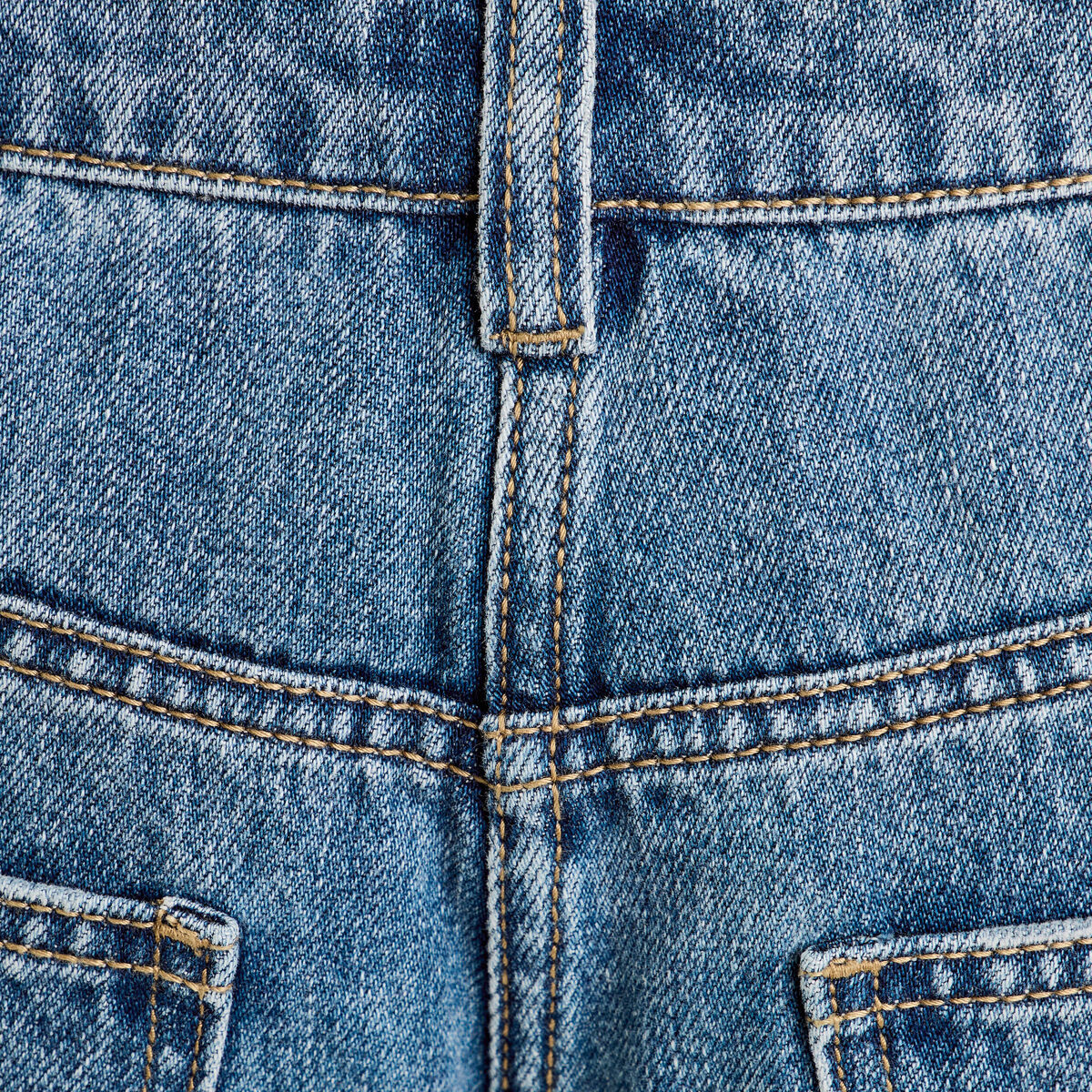 Jeans baggy taille haute denim double stone femme