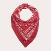 Foulard carré vieux rose femme