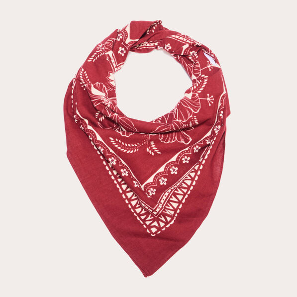 Foulard carré vieux rose femme