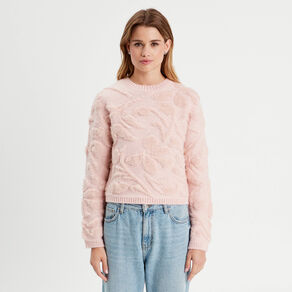 pull manches longues rose clair femme Pull manches longues rose clair femme