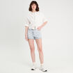 Short mom en jean bleu gris femme