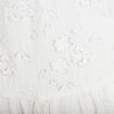 Jupe-short courte &eacute;vas&eacute;e en maille ecru femme