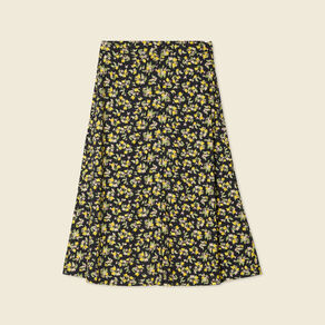 jupe midi droite boutonnee noir femme Jupe midi droite boutonnée noir femme
