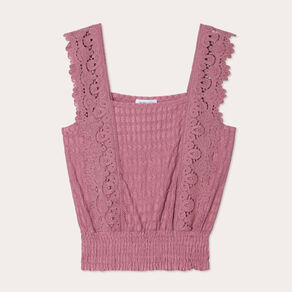blouse bretelles fines vieux rose femme Blouse bretelles fines vieux rose femme