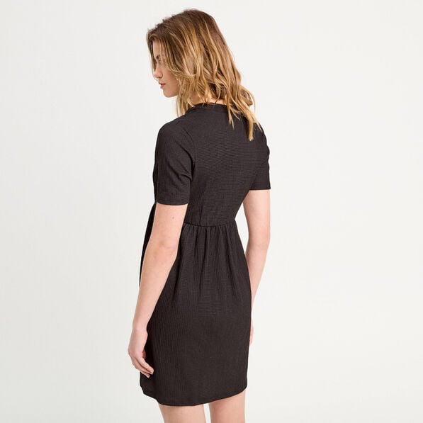 robe droite broderie noir femme Robe droite broderie noir femme