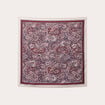 Foulard satin&eacute; soyeux bordeaux femme