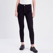 Jeans slim 5 poches denim noir femme
