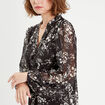 Blouse manches longues noir femme