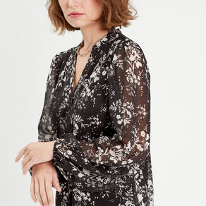 blouse manches longues noir femme Blouse manches longues noir femme