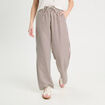 Pantalon large noir femme