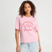 T-shirt manches courtes rose poudrée femme