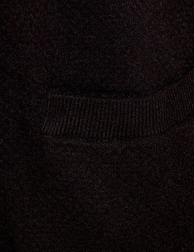 Gilet manches longues noir femme