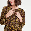 Blouse manches longues marron femme
