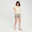 T-shirt manches courtes vert clair femme