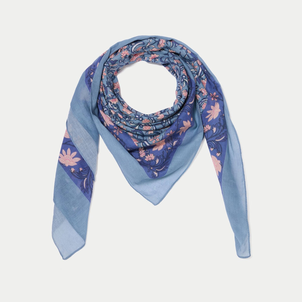 Foulard bleu femme