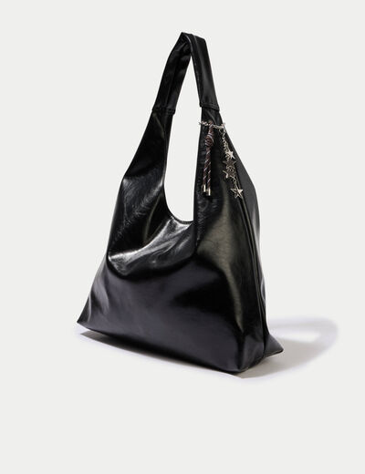 Sac avec pendentif charms noir femme