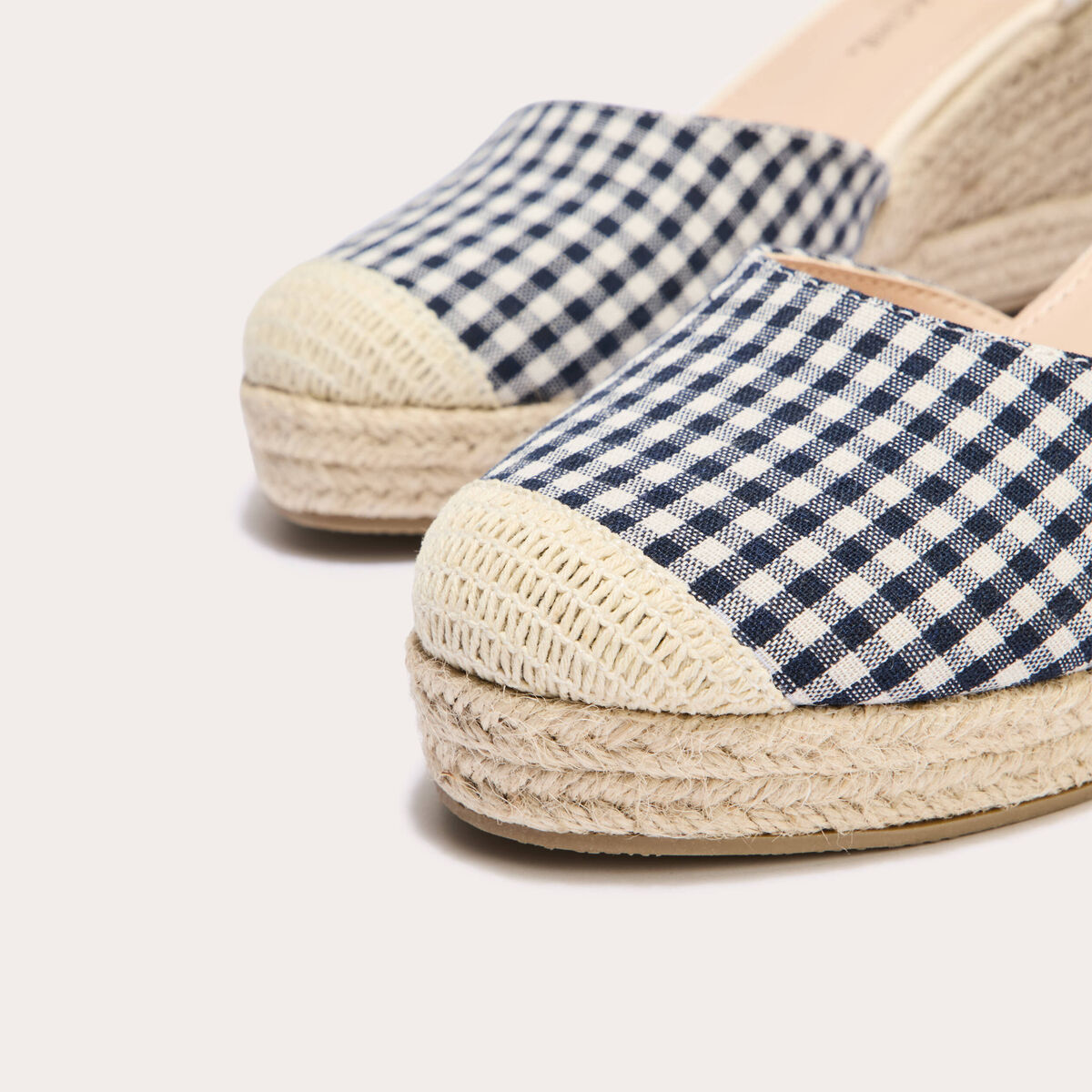 Espadrilles compensées bleu electrique femme