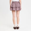 Jupe courte évasée taille standard blanc femme