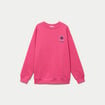 Sweat col rond manches longues rose fushia femme
