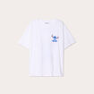T-shirt oversize Stitch blanc femme