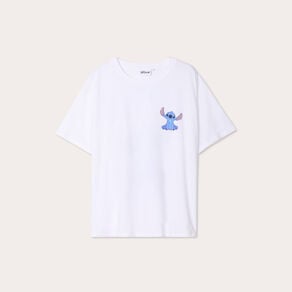 t shirt oversize stitch blanc femme T-shirt oversize Stitch blanc femme