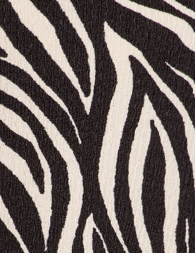 Blouse nouée manches longues noir femme